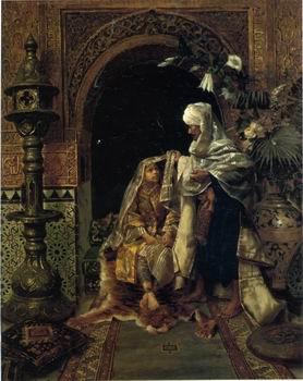 unknow artist Arab or Arabic people and life. Orientalism oil paintings  405 China oil painting art